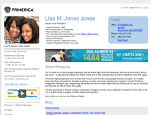 Tablet Screenshot of lmjones.primerica.com