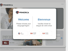 Tablet Screenshot of my.primerica.com