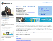 Tablet Screenshot of johnsanders.primerica.com