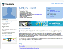 Tablet Screenshot of kimpoulos.primerica.com